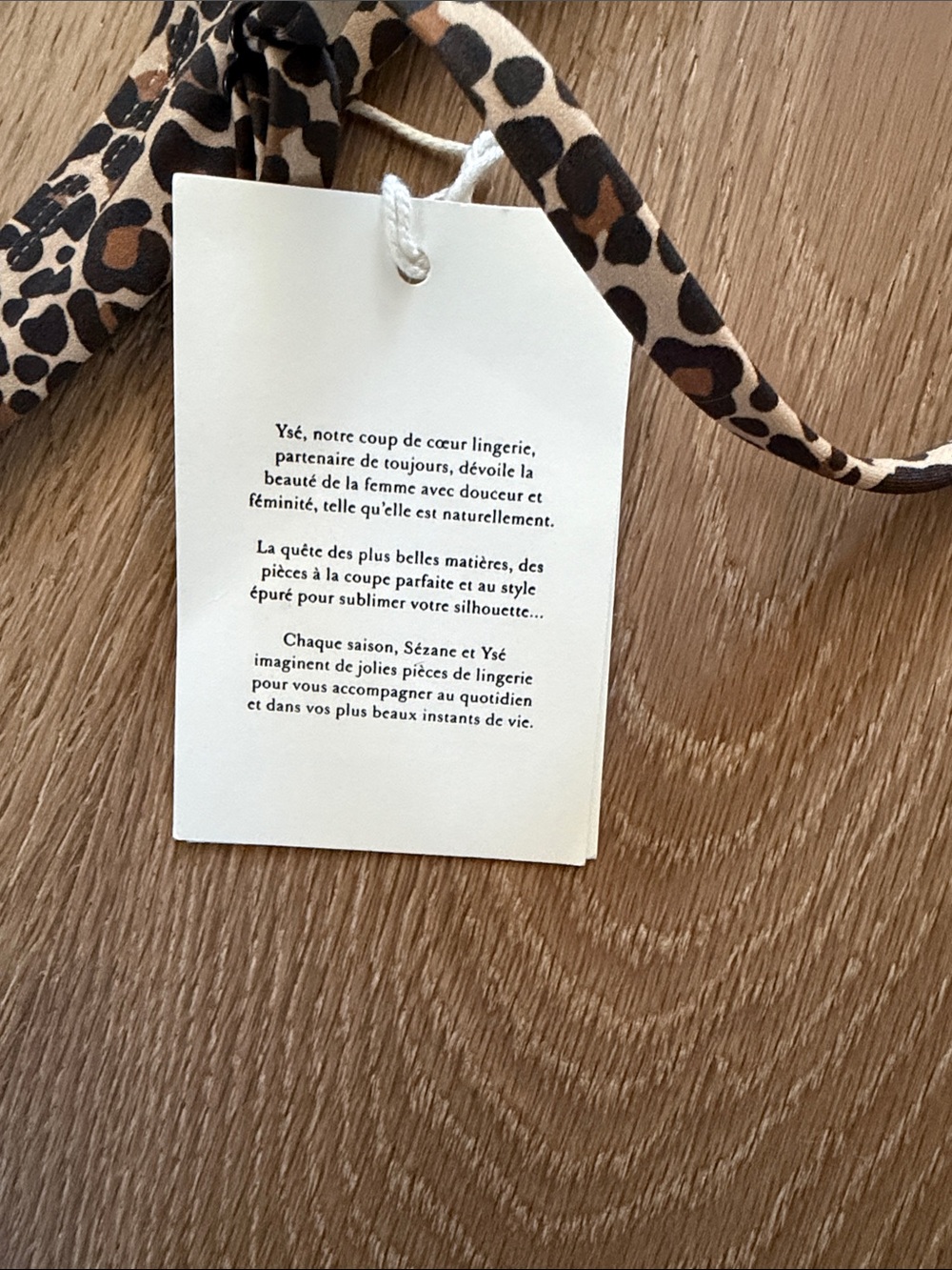 Sezane Estaque Bikini Top - Sezane x Yse - Leopard Print in Tan and Brown - Picture 6 of 6